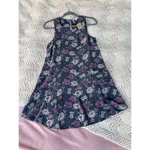 XS NWT American Eagle Floral Summer Dress Mini Flowy Lagenlook Whimsygoth Boho